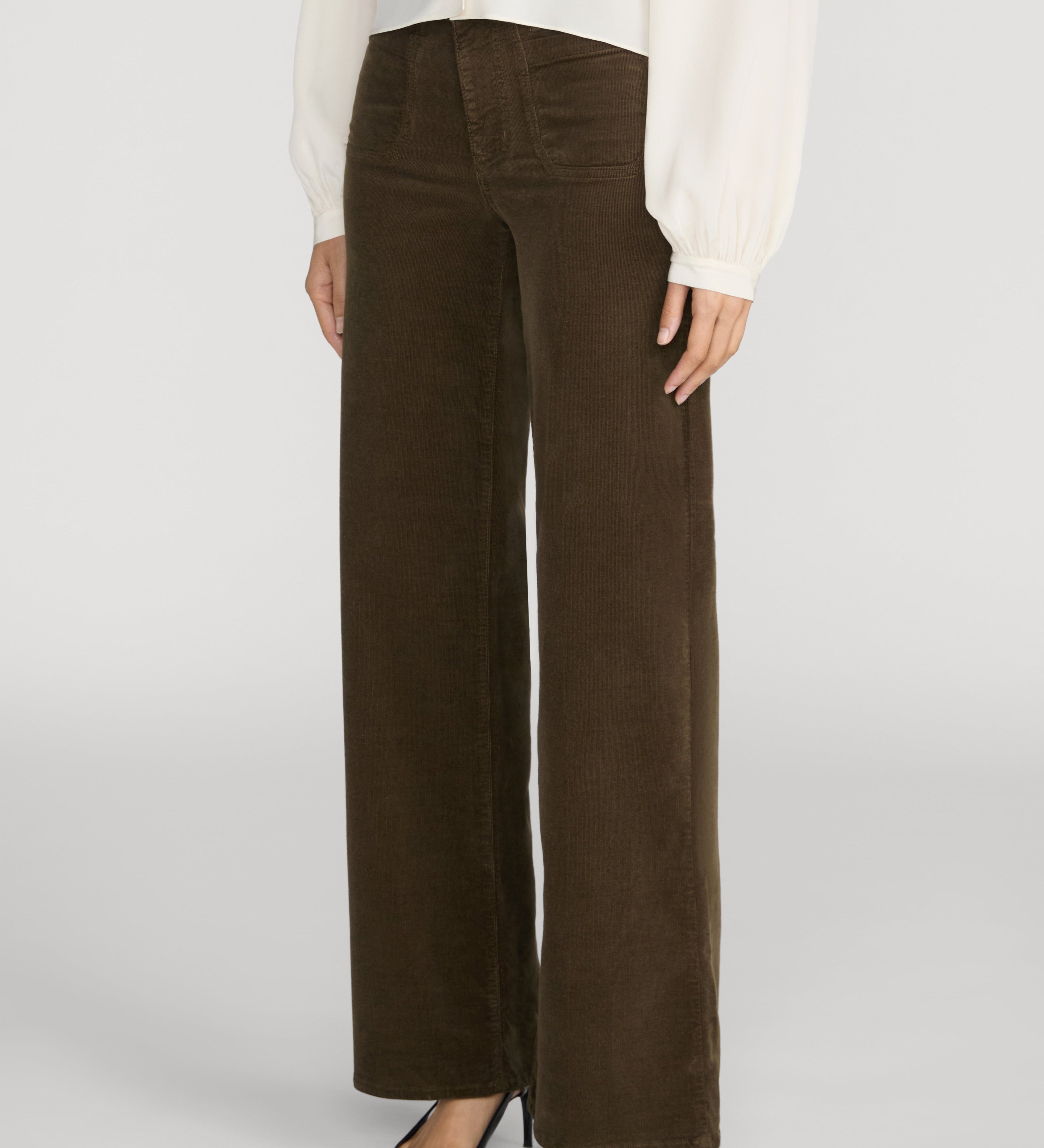 FRAME - Le Slim Palazzo Modernist Pocket Corduroy