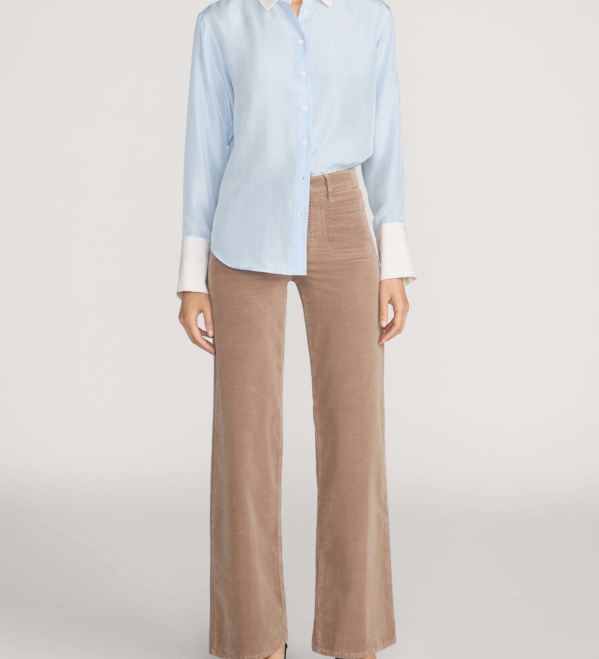 FRAME - Le Slim Palazzo Modernist Pocket Corduroy