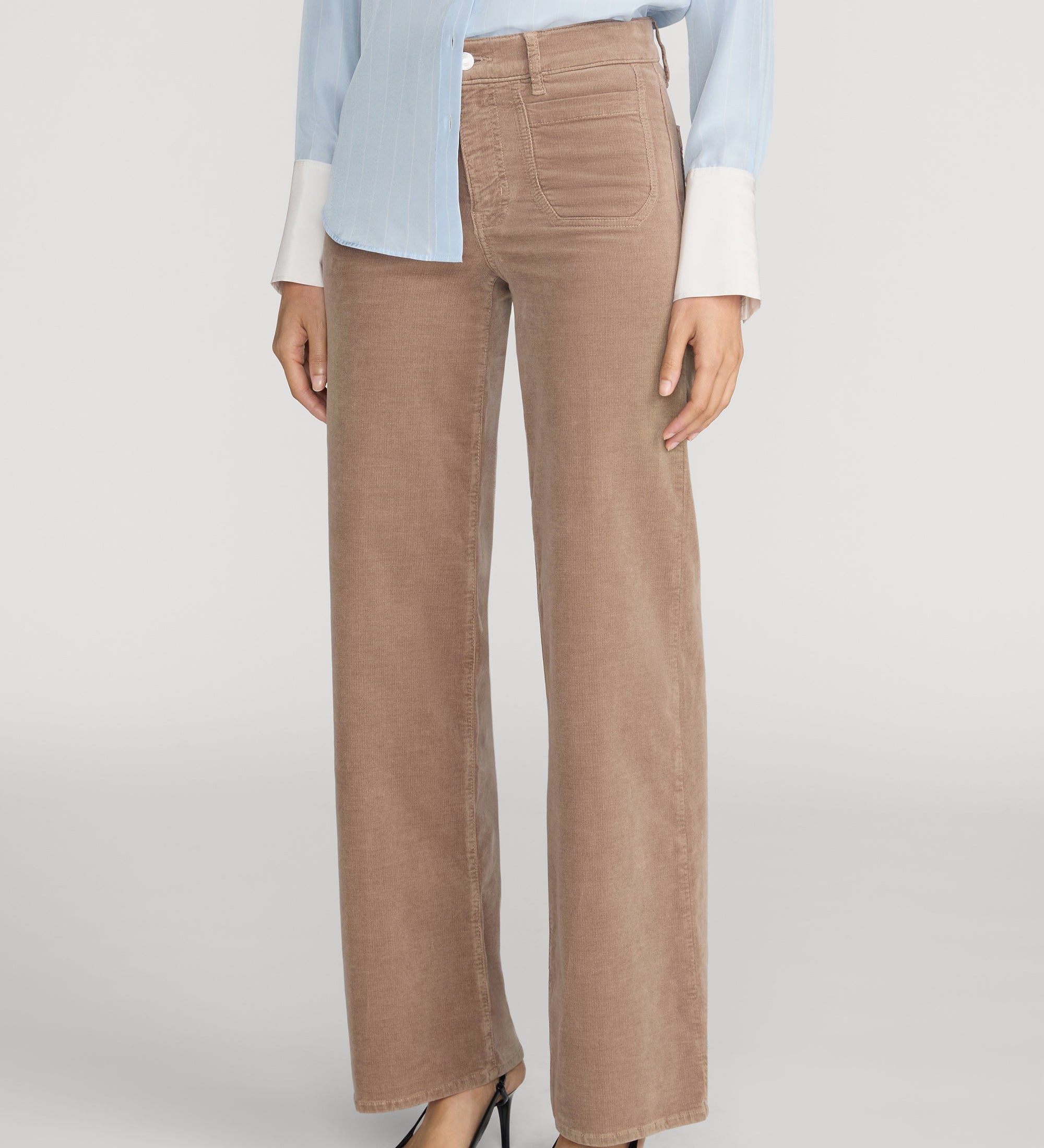 FRAME - Le Slim Palazzo Modernist Pocket Corduroy