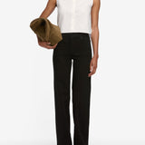 FRAME - Le Slim Palazzo Long -- Black