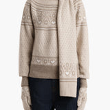 Khaite - Lucrene Scarf in Ecru Multi