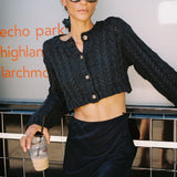 Ciao Lucia - Berta Charcoal Cardigan