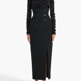 Khaite - Luiza Skirt in Black
