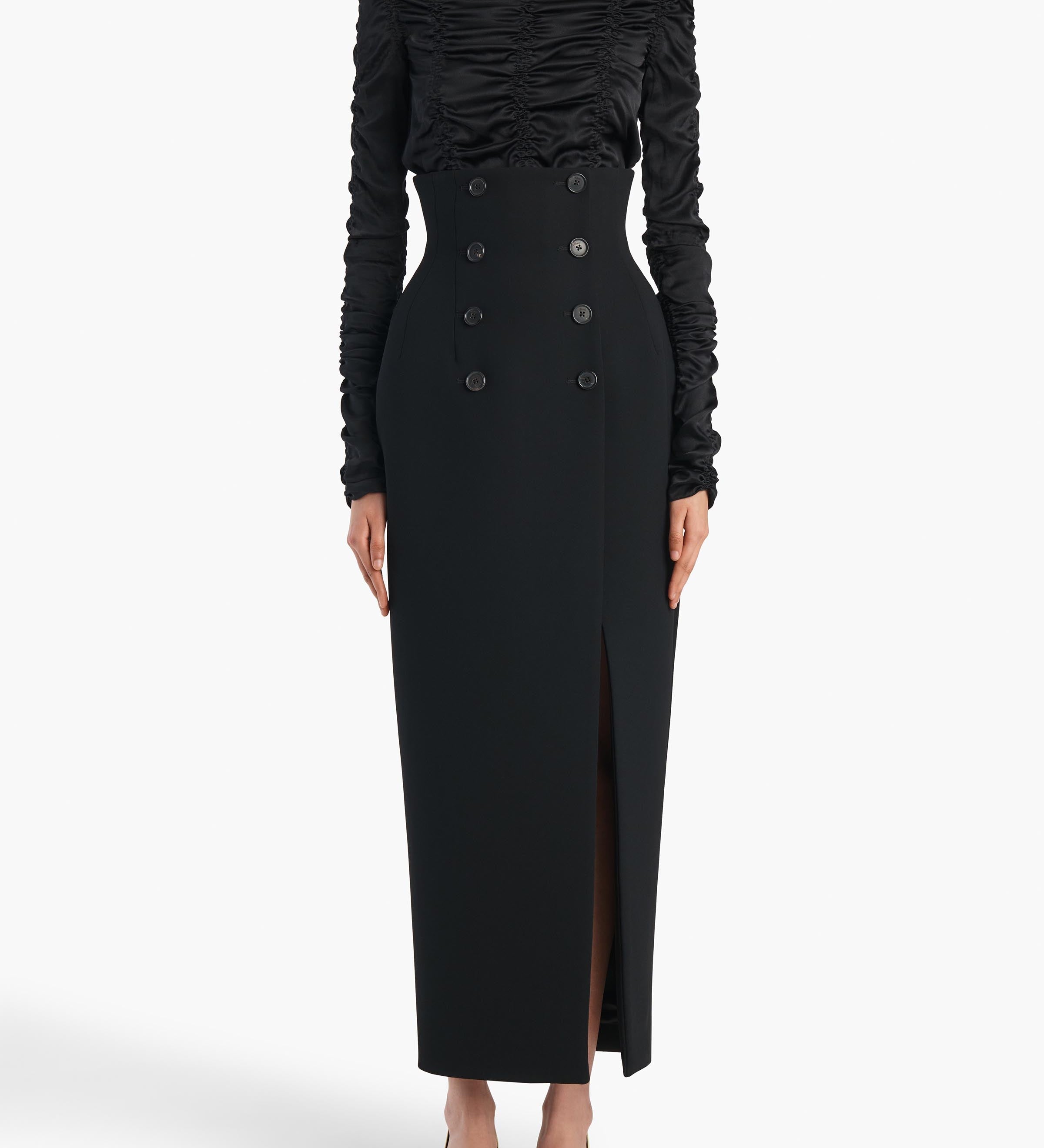 Khaite - Luiza Skirt in Black