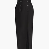 Khaite - Luiza Skirt in Black