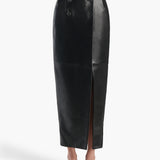 Khaite - Luiza Skirt in Black Leather