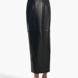 Khaite - Luiza Skirt in Black Leather