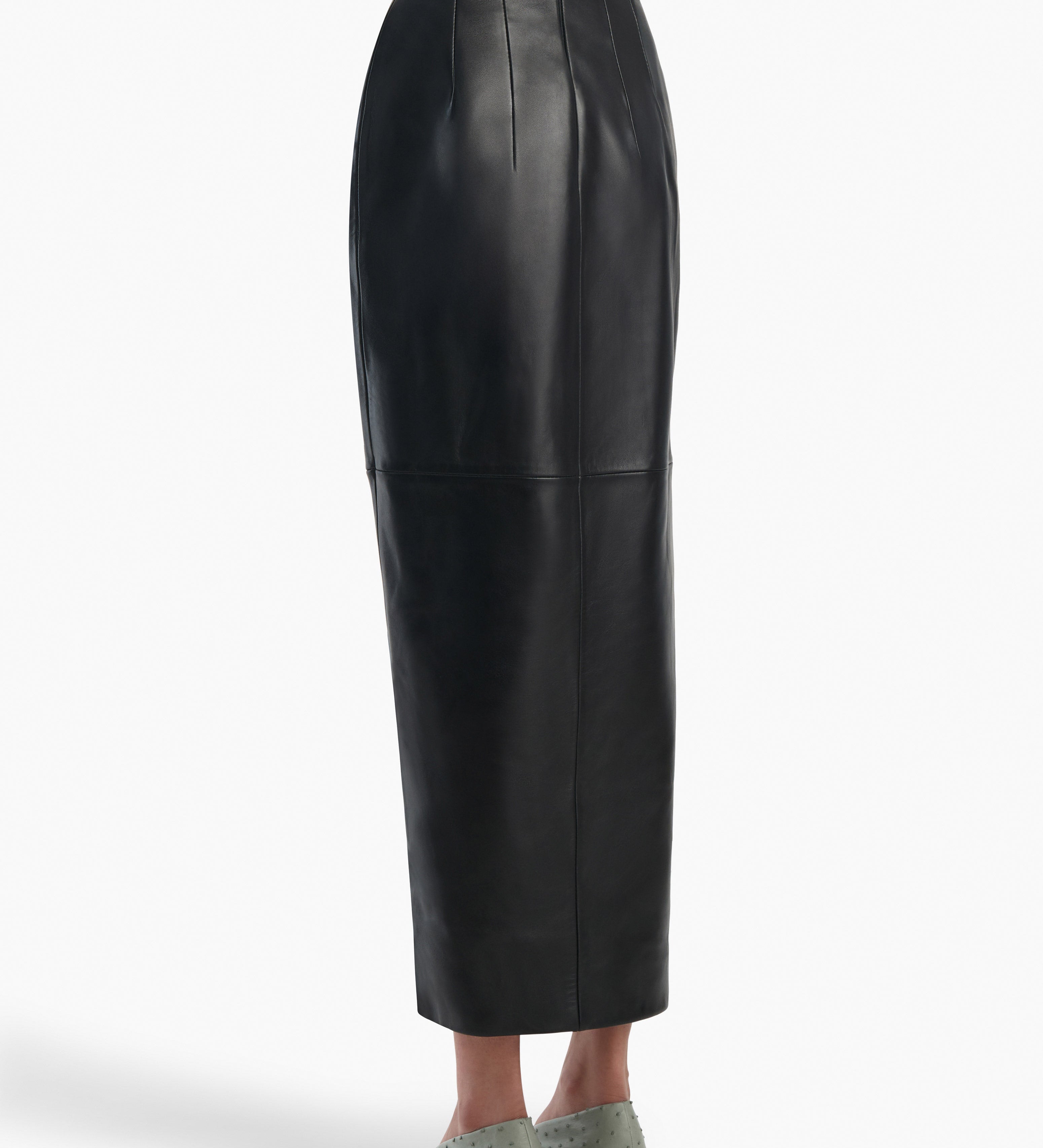 Khaite - Luiza Skirt in Black Leather