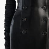 Khaite - Luiza Skirt in Black Leather