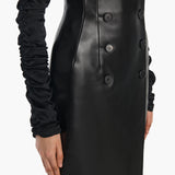 Khaite - Luiza Skirt in Black Leather
