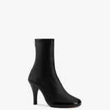 Jude - Luna Ankle Boot Black Stretch and Brushed Leather
