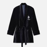 FRAME - Ritz Women's Velvet Robe -- Navy