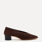 Le Monde Beryl - Luna Pump / Chocolate Suede Shearling