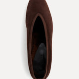 Le Monde Beryl - Luna Pump / Chocolate Suede Shearling