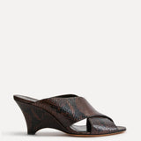 Le Monde Beryl - Luca Mule / Chocolate Leather Snake Effect