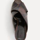 Le Monde Beryl - Luca Mule / Chocolate Leather Snake Effect