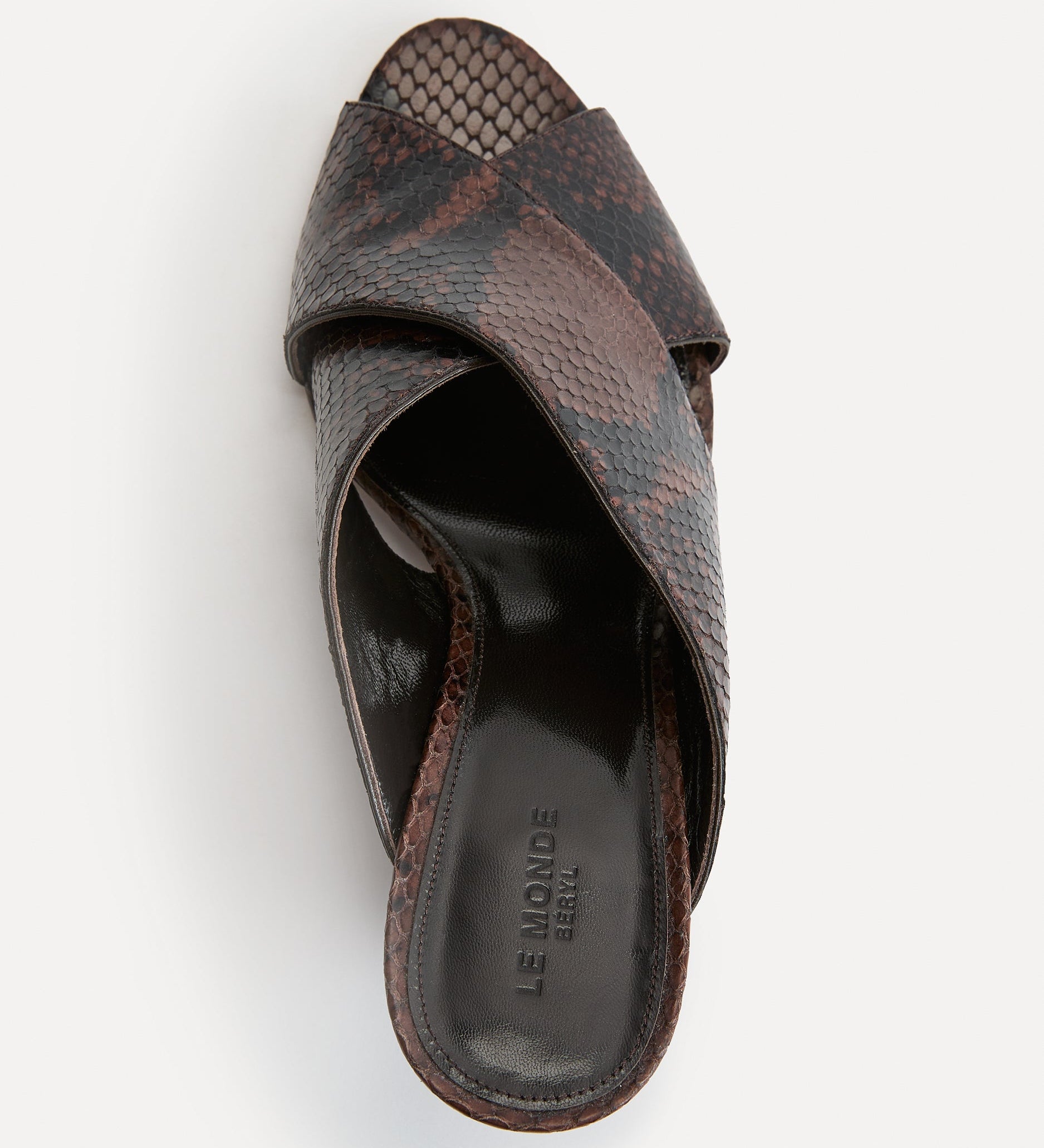Le Monde Beryl - Luca Mule / Chocolate Leather Snake Effect