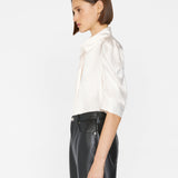 FRAME - Gillian Top -- Glossy Off White