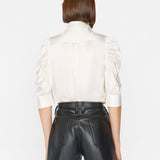 FRAME - Gillian Top -- Glossy Off White