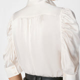 FRAME - Gillian Top -- Glossy Off White