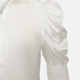 FRAME - Gillian Top -- Glossy Off White
