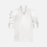 FRAME - Gillian Top -- Glossy Off White