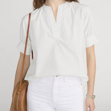 FRAME - The V - Neck Popover Top