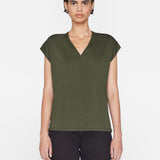 FRAME - Le Mid Rise V Neck Tee