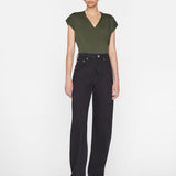 FRAME - Le Mid Rise V Neck Tee