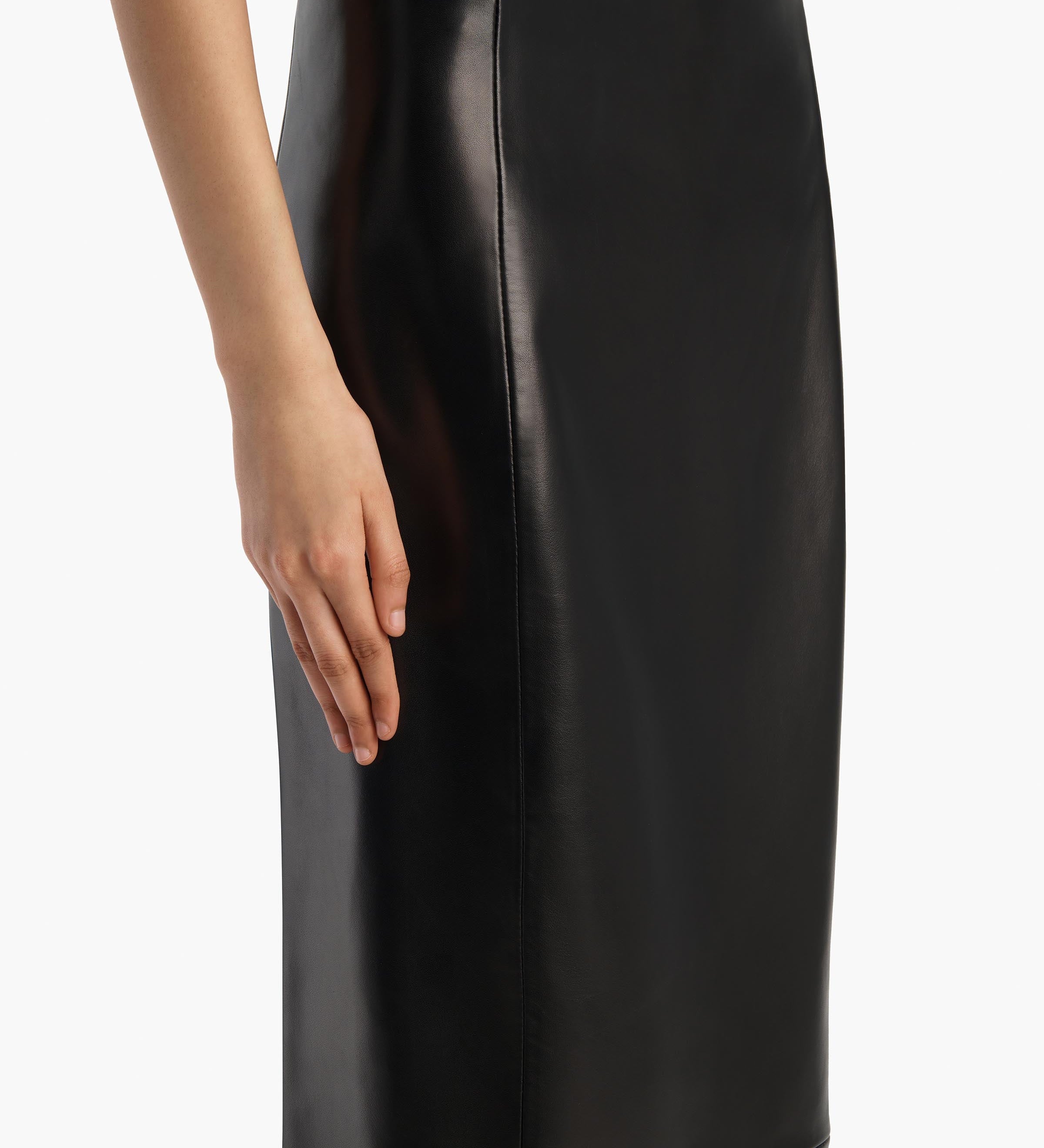 Khaite - Lyle Skirt in Black Leather