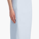 Khaite - Lyle Skirt in Sky Blue Leather
