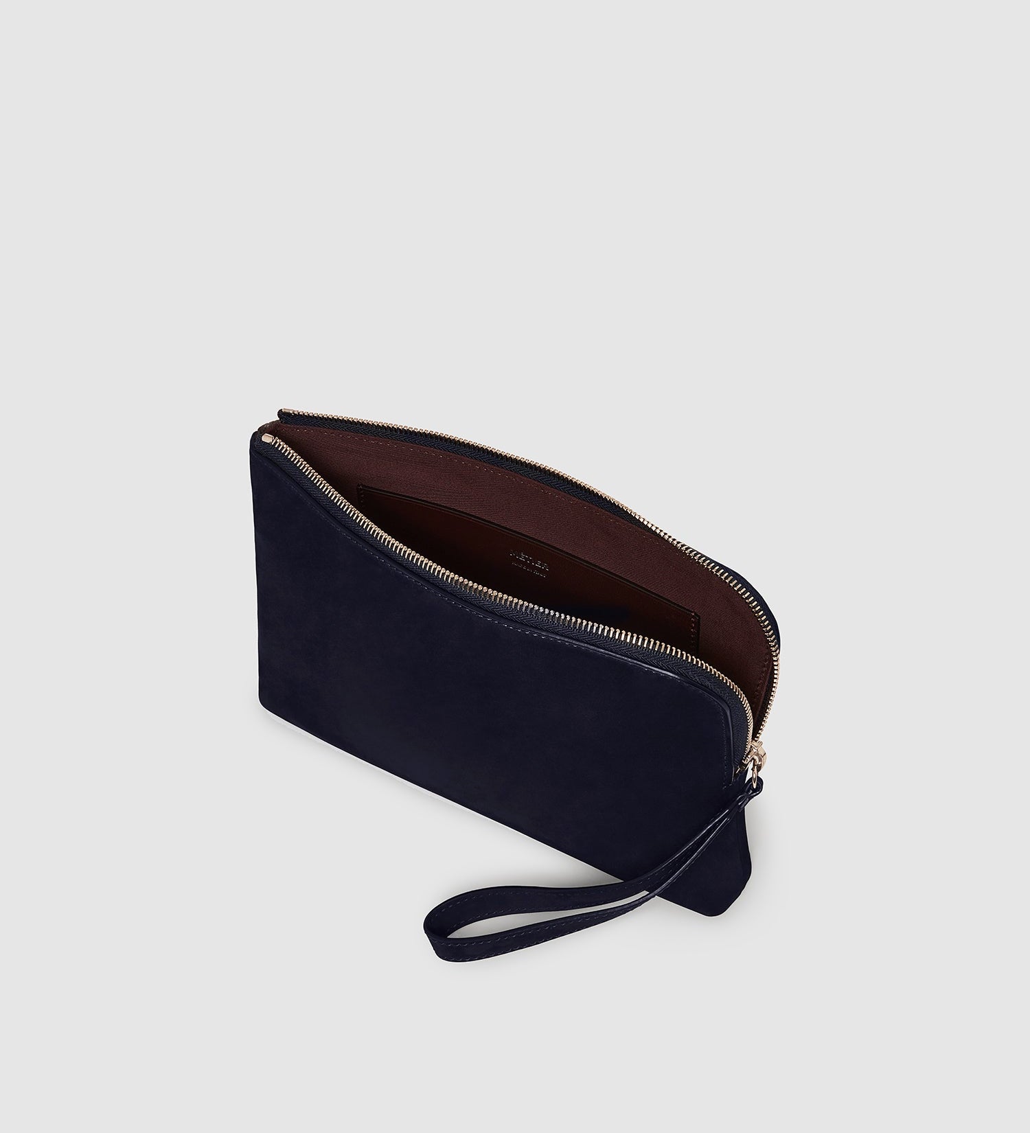 Metier - Wristlet Clutch Nubuck Navy