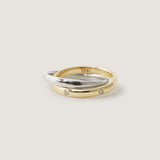 Kinn - L'Amour Interlocking Ring Gold & Silver