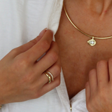 Kinn - Lana Curved Gold Ring