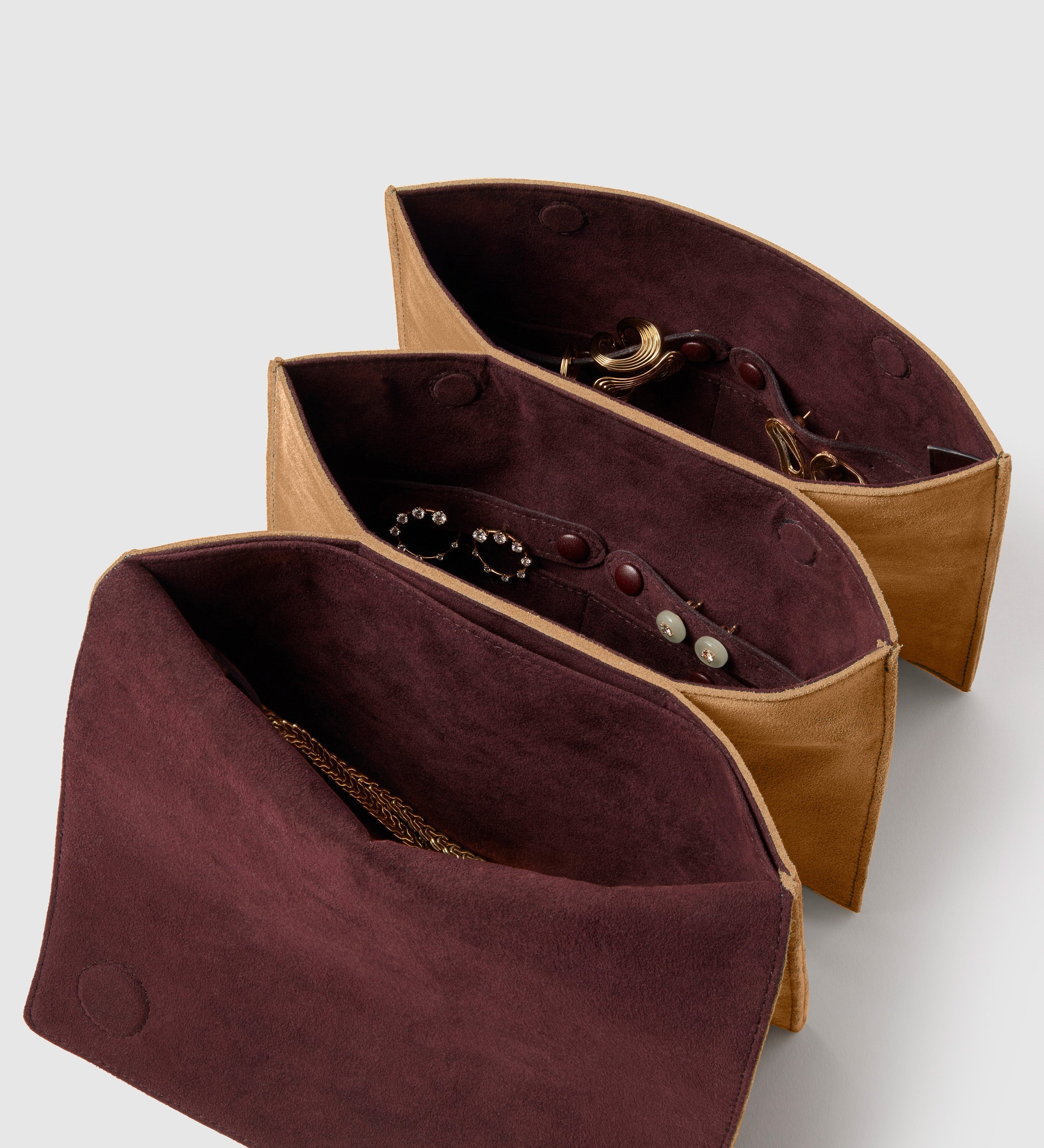 Metier - Large Jewellery Travel Case Suede Marrakech