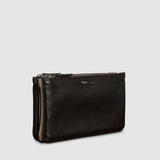 Métier - Magnetic Trio Clutch Large Buffalo Natural Linen Cacao