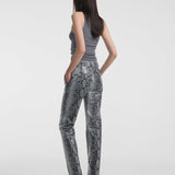 Aflalo - Lazare Trouser in Python Embossed Leather