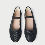 Loeffler Randall - Leonie Black Woven Ballet Flat