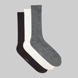 Leset - Pre-Order: James Rib Socks - Classics 3 Pack