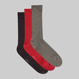 Leset - Pre-Order: James Rib Socks - LeFete 3 Pack