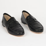 Jamie Haller - The Penny Loafer in Black Croc