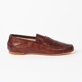 Jamie Haller - The Penny Loafer in Brown Croc
