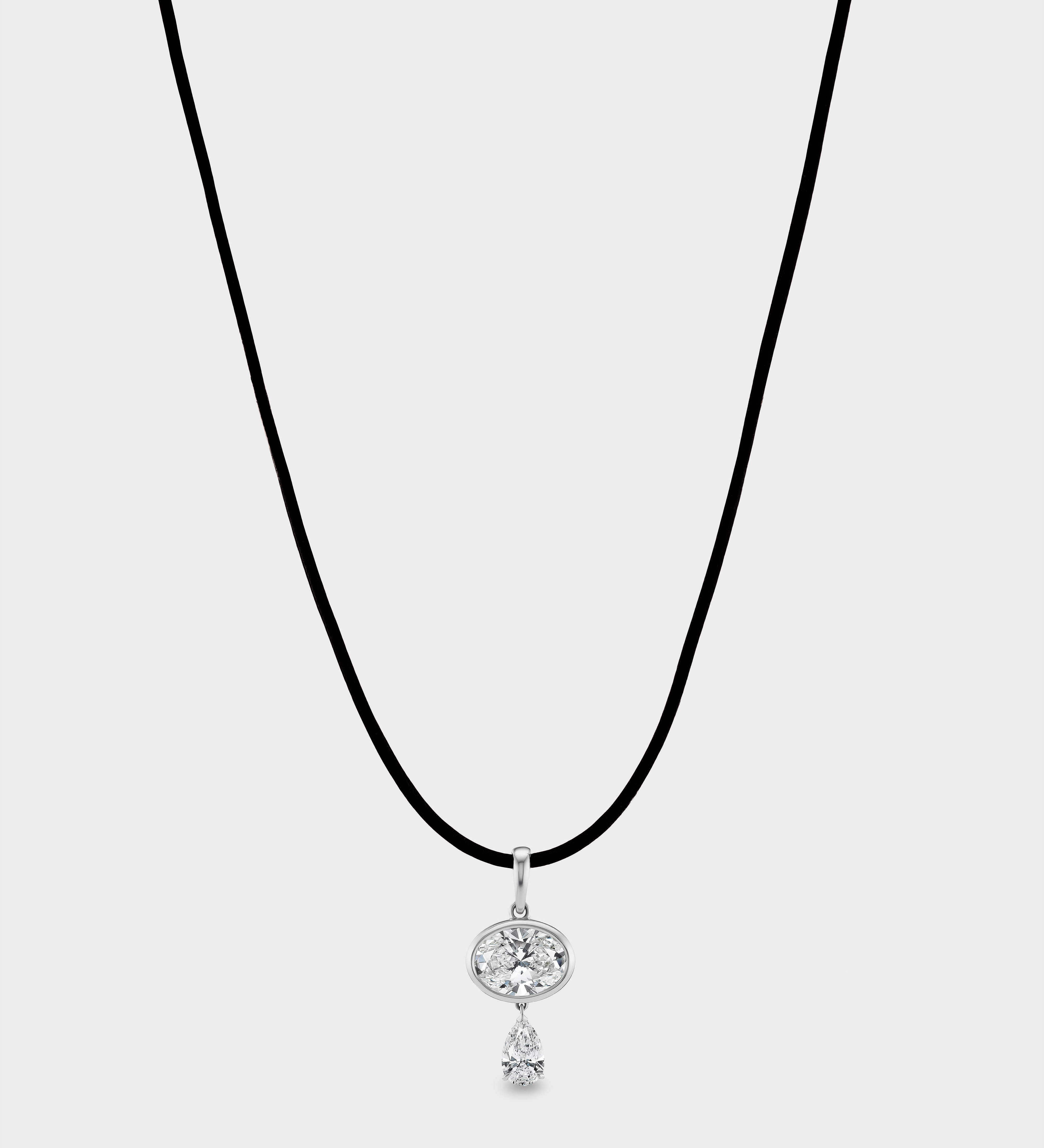 Aflalo - Lone Diamond Pendant Necklace