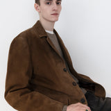 FRAME - Suede Blazer -- Caramel