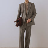 FRAME - Double Breasted Blazer -- Light Taupe