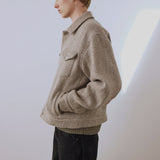 FRAME - Wool Trucker Jacket -- Light Taupe