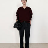 FRAME - Oversized Sweater -- Burgundy