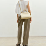 Métier - Pendulum 30 Buttery Nappa Crème with Gold Hardware