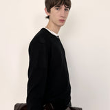 FRAME - Superfine Crewneck Sweater -- Black