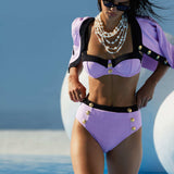 L'AGENCE - Vanessa High-Waisted Bikini Bottom